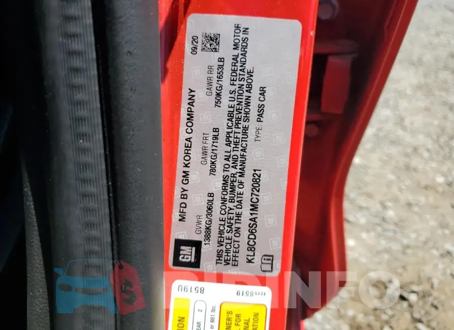 KL8CD6SA1MC720821 Photo# 12