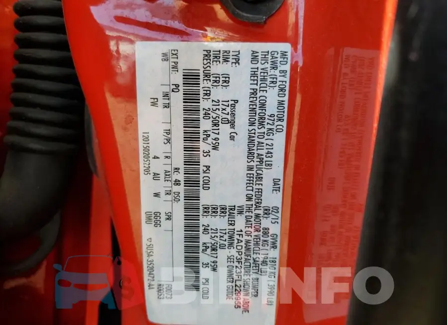1FADP3F23FL229955 Photo# 12