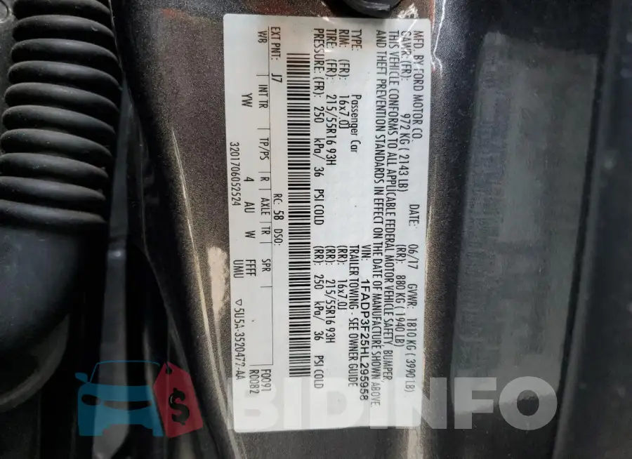 1FADP3F25HL295958 Photo# 12