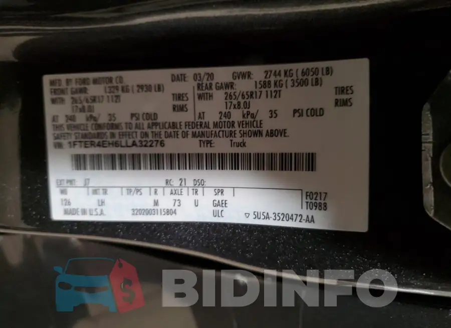 1FTER4EH6LLA32276 Photo# 12