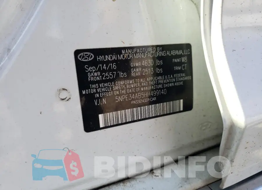 5NPE34AB5HH499140 Photo# 12