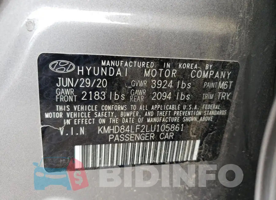 KMHD84LF2LU105861 Photo# 12