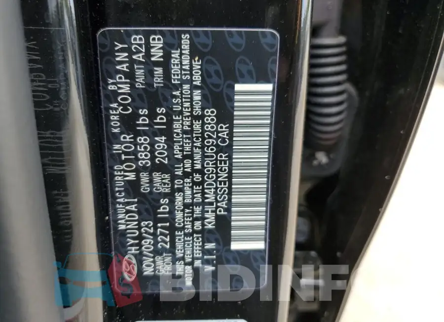 KMHLM4DG9RU692888 Photo# 12