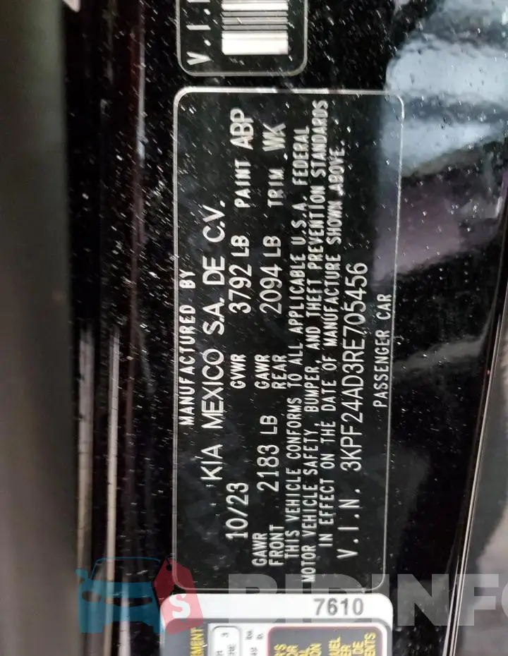 3KPF24AD3RE705456 Photo# 13