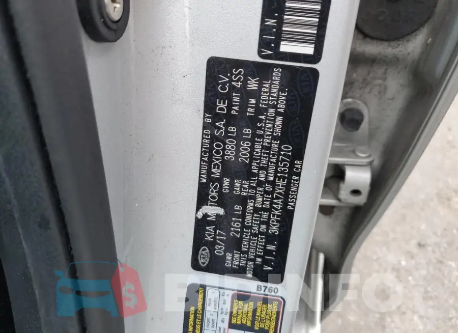 3KPFK4A7XHE135710 Photo# 12