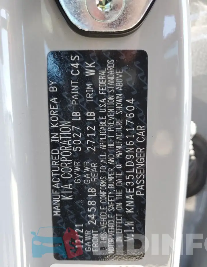 KNAE35LD9N6117604 Photo# 13