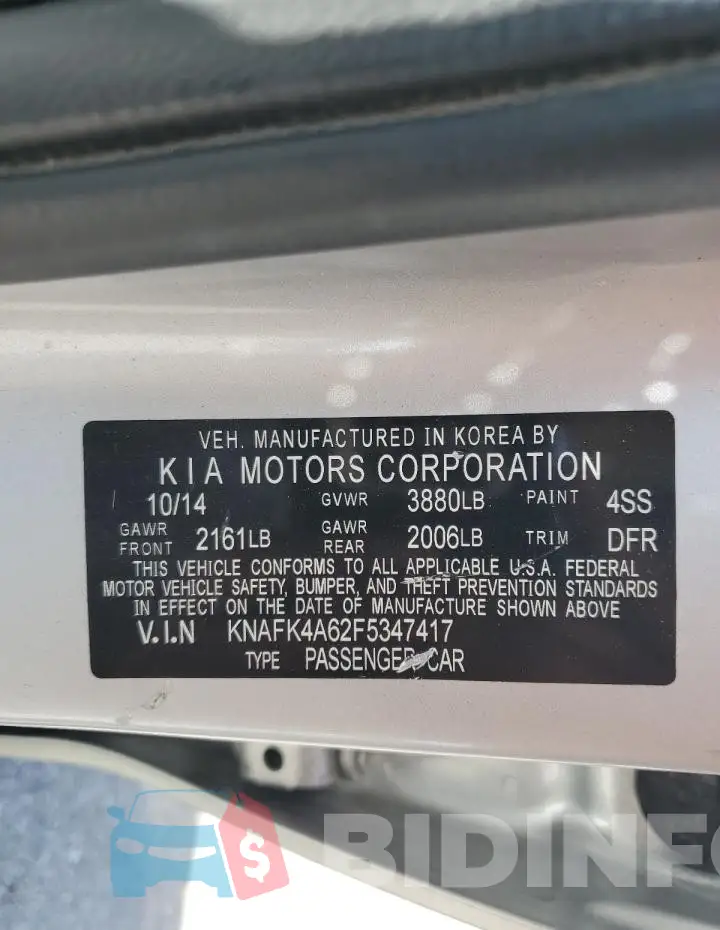 KNAFK4A62F5347417 Photo# 12