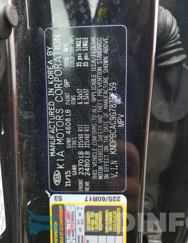 KNDPBCAC9G7877459 Photo# 13