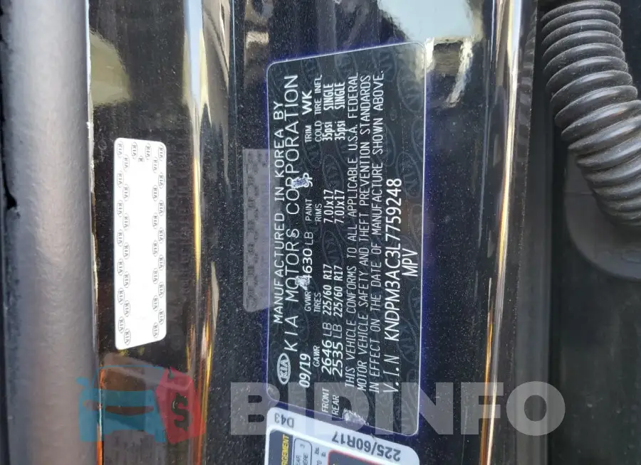 KNDPM3AC3L7759248 Photo# 13