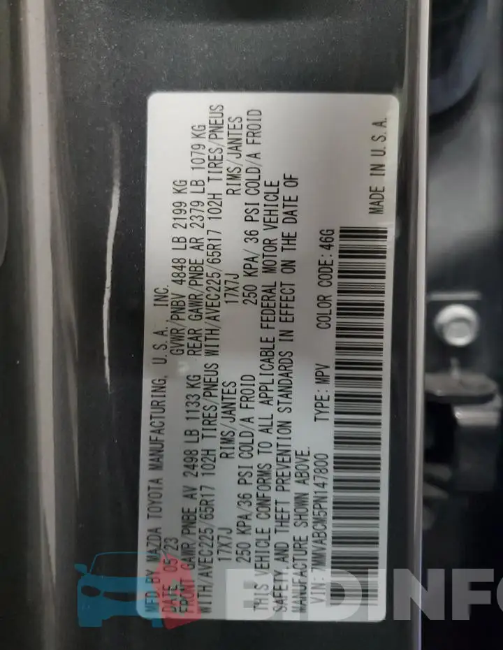 7MMVABCM5PN147800 Photo# 13
