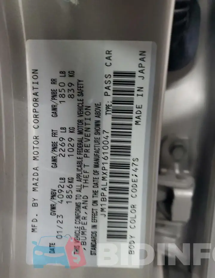 JM1BPALMXP1610047 Photo# 12