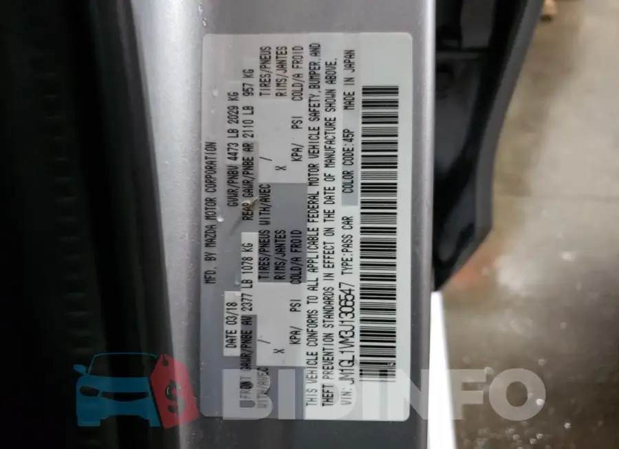 JM1GL1VM3J1306547 Photo# 13