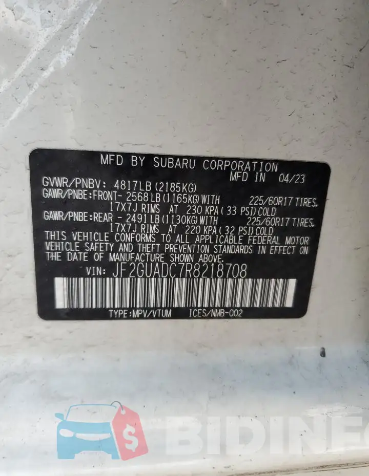 JF2GUADC7R8218708 Photo# 14