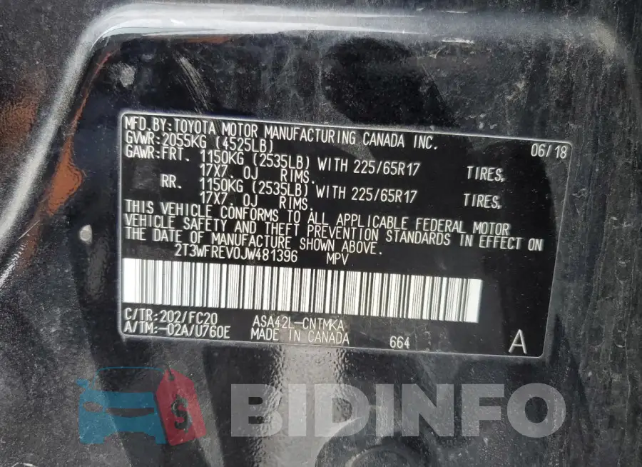 2T3WFREV0JW481396 Photo# 13
