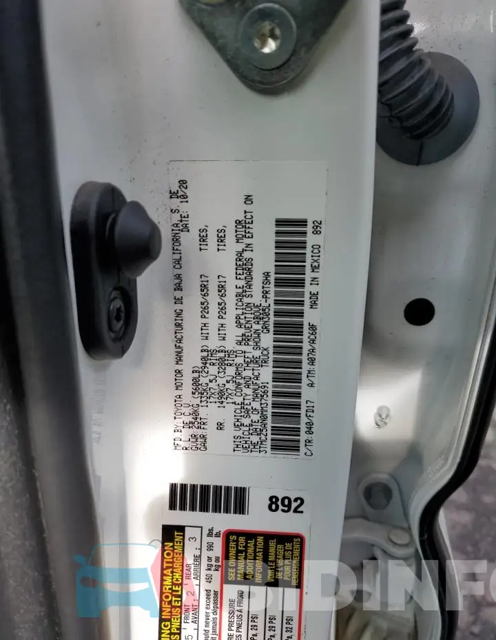 3TMCZ5AN0MM375691 Photo# 12