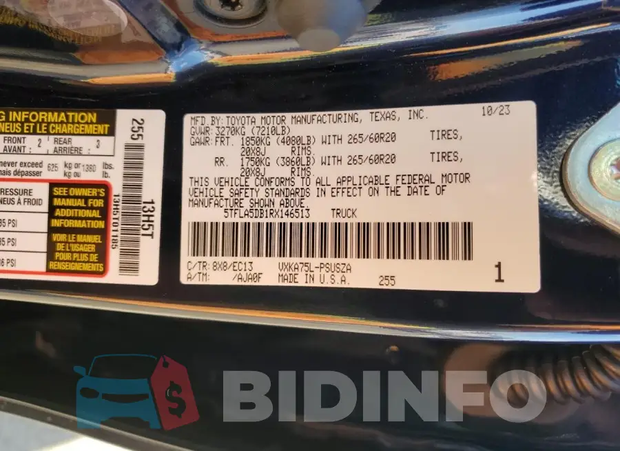 5TFLA5DB1RX146513 Photo# 12
