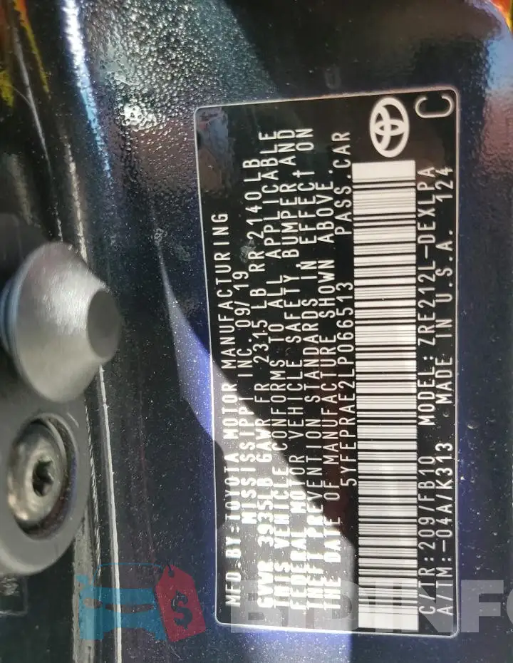 5YFEPRAE2LP066513 Photo# 13