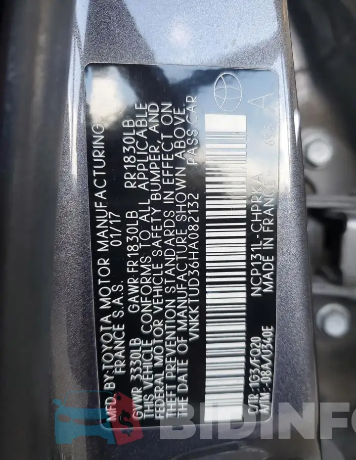 VNKKTUD36HA082132 Photo# 12