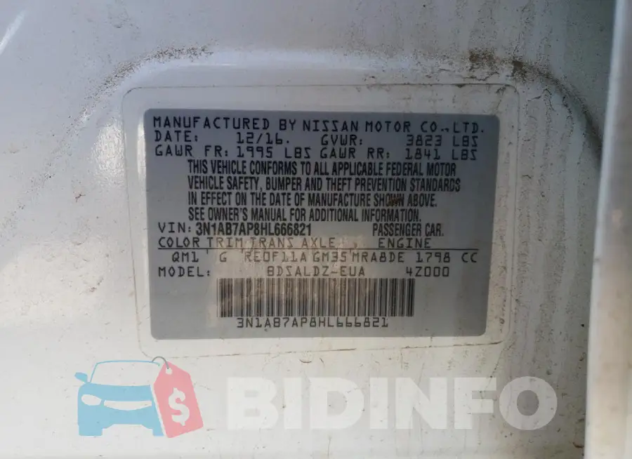 3N1AB7AP8HL666821 Photo# 12
