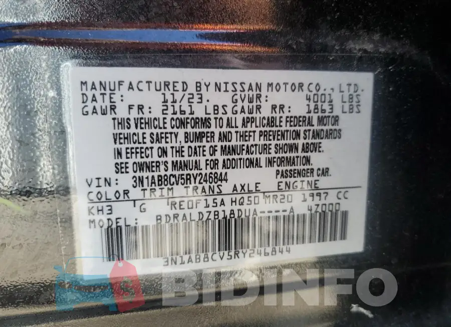 3N1AB8CV5RY246844 Photo# 12
