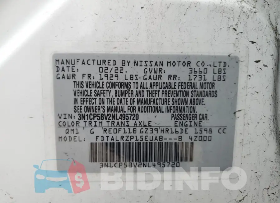 3N1CP5BV2NL495720 Photo# 13
