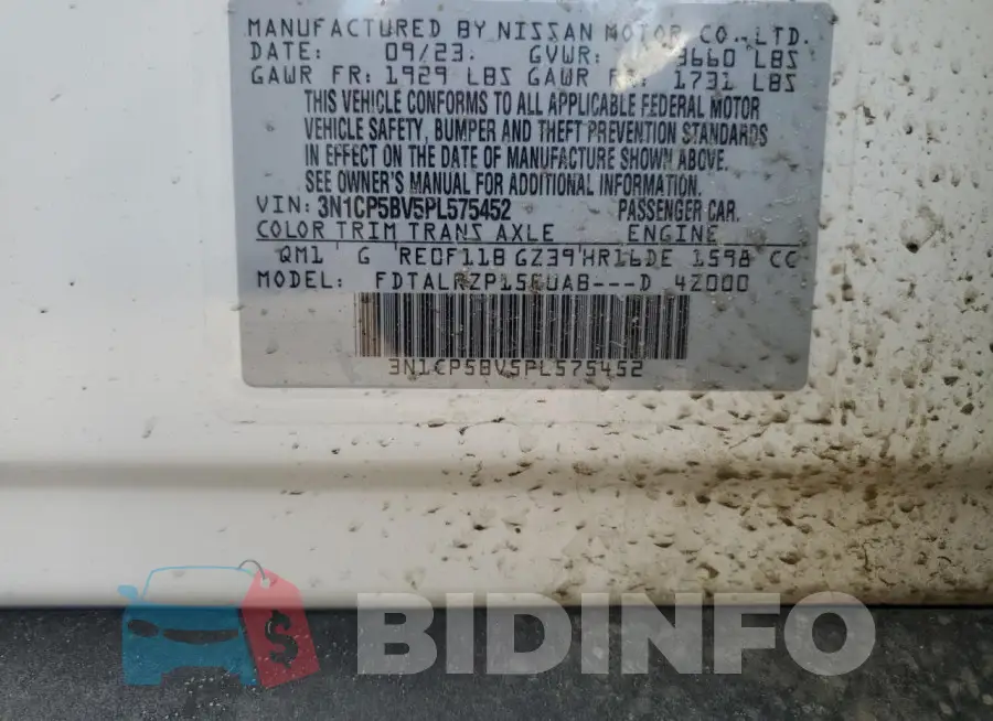 3N1CP5BV5PL575452 Photo# 12