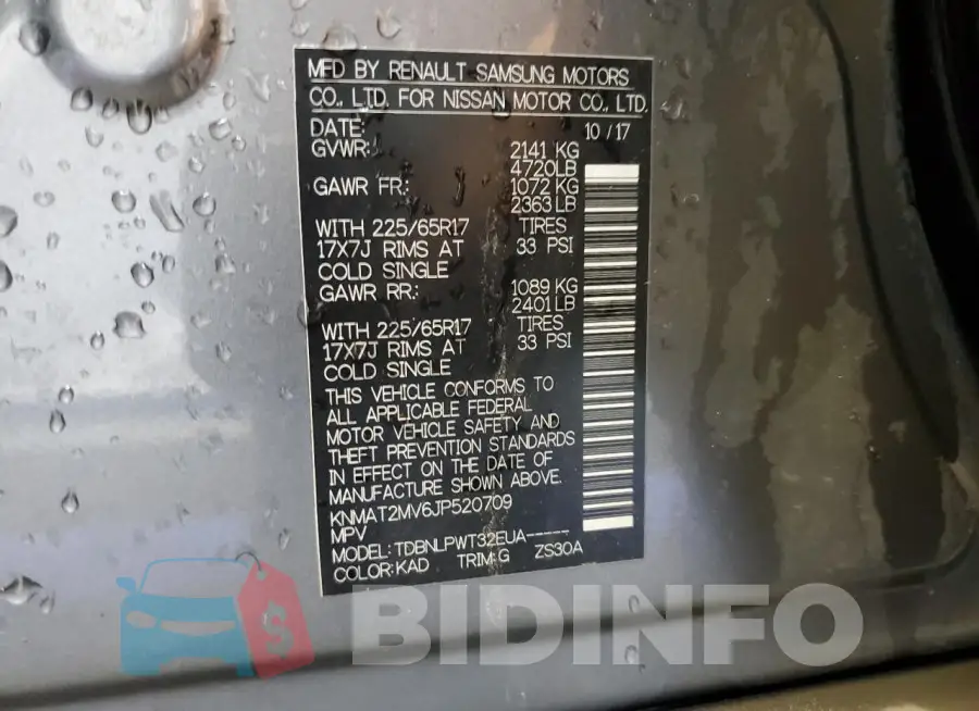KNMAT2MV6JP520709 Photo# 13