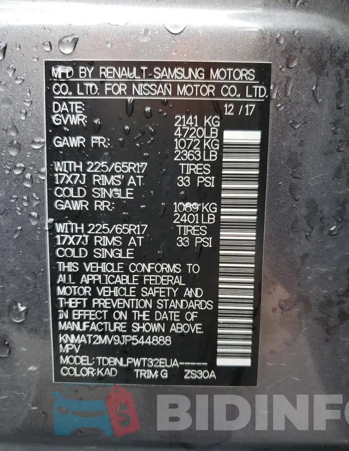 KNMAT2MV9JP544888 Photo# 13