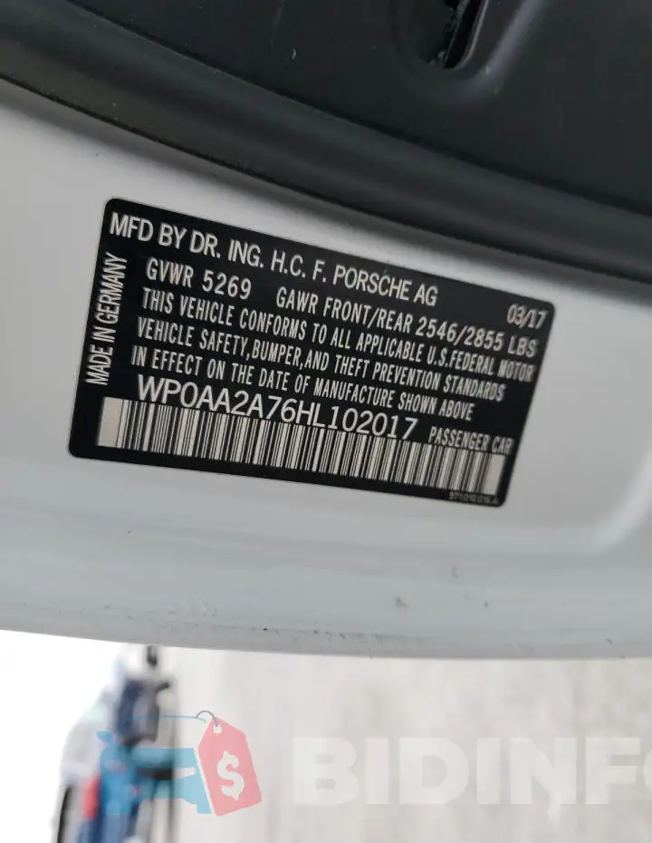 WP0AA2A76HL102017 Photo# 12