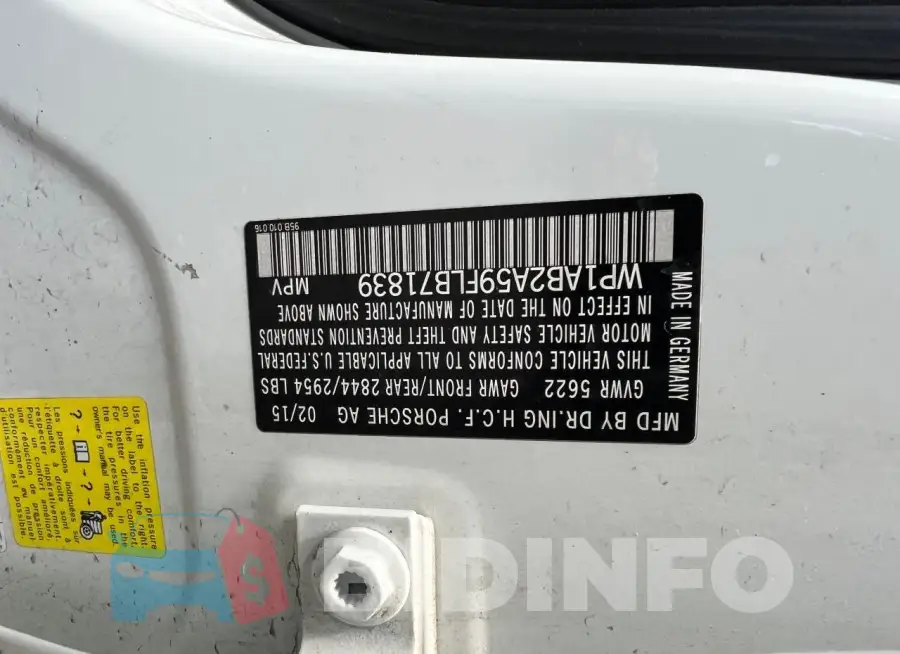WP1AB2A59FLB71839 Photo# 10