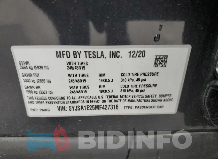 5YJSA1E25MF427316 Photo# 12