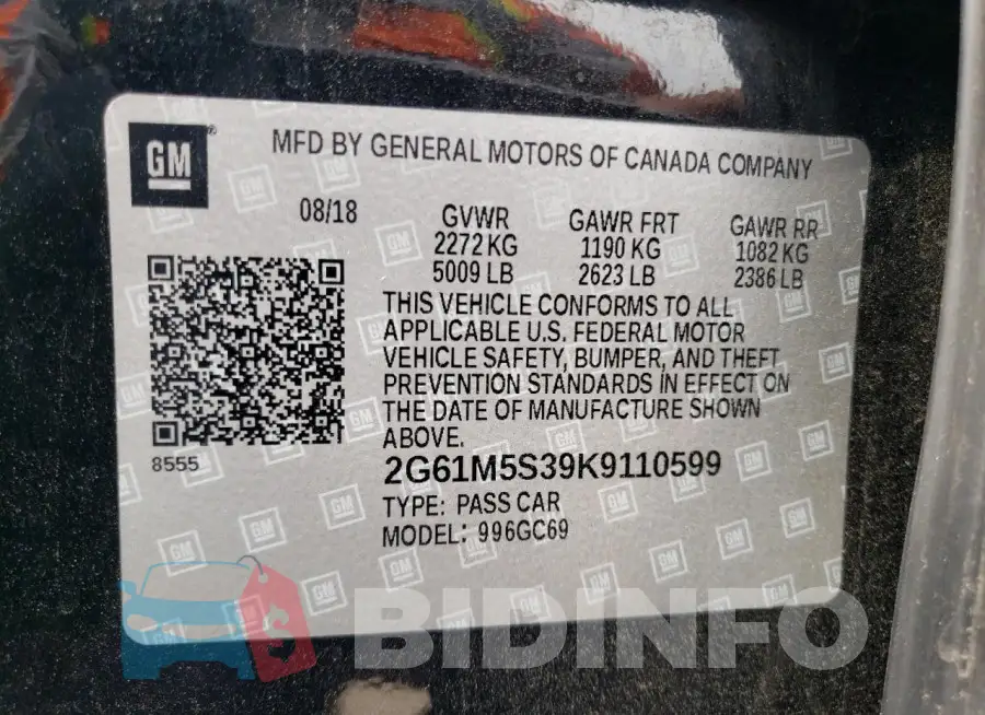 2G61M5S39K9110599 Photo# 12