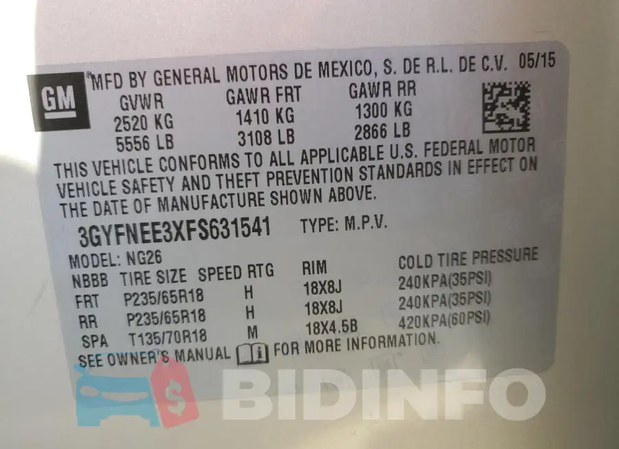 3GYFNEE3XFS631541 Photo# 14