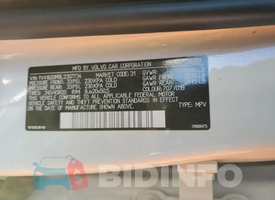 YV4162UM9L2307734 Photo# 12
