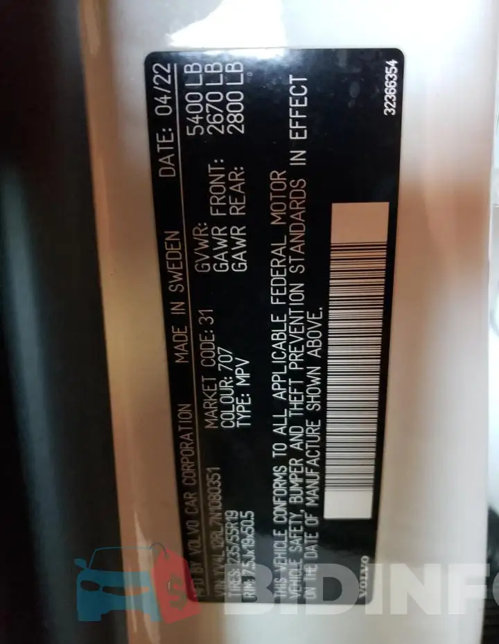 YV4L12RL7N1080351 Photo# 12