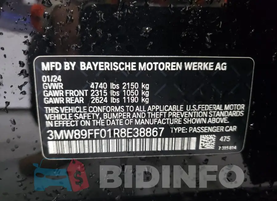 3MW89FF01R8E38867 Photo# 12