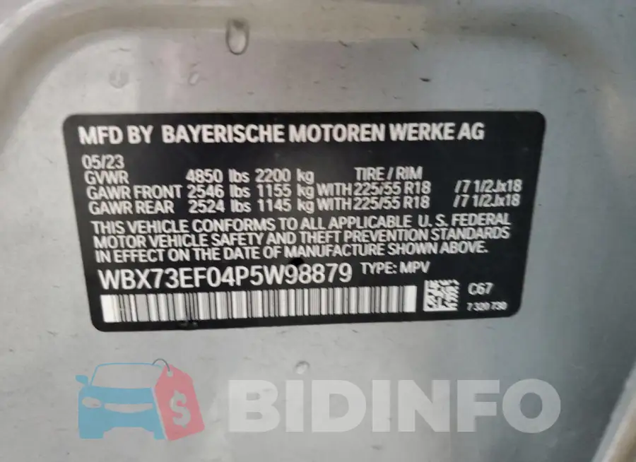 WBX73EF04P5W98879 Photo# 13
