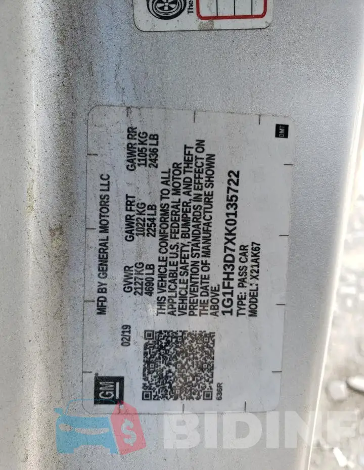 1G1FH3D7XK0135722 Photo# 12