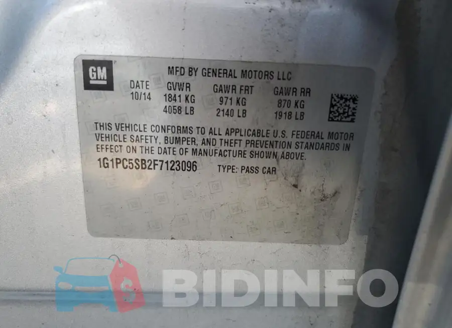1G1PC5SB2F7123096 Photo# 13
