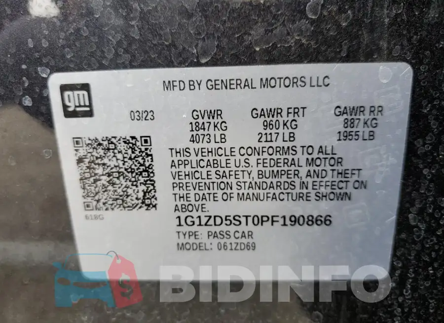 1G1ZD5ST0PF190866 Photo# 12