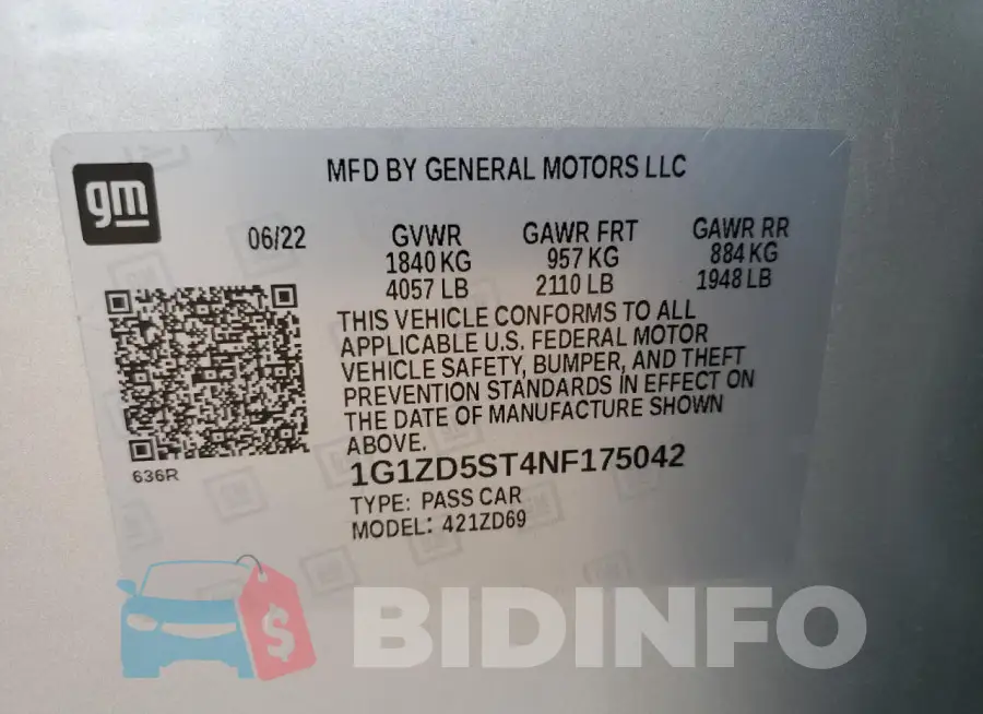 1G1ZD5ST4NF175042 Photo# 12