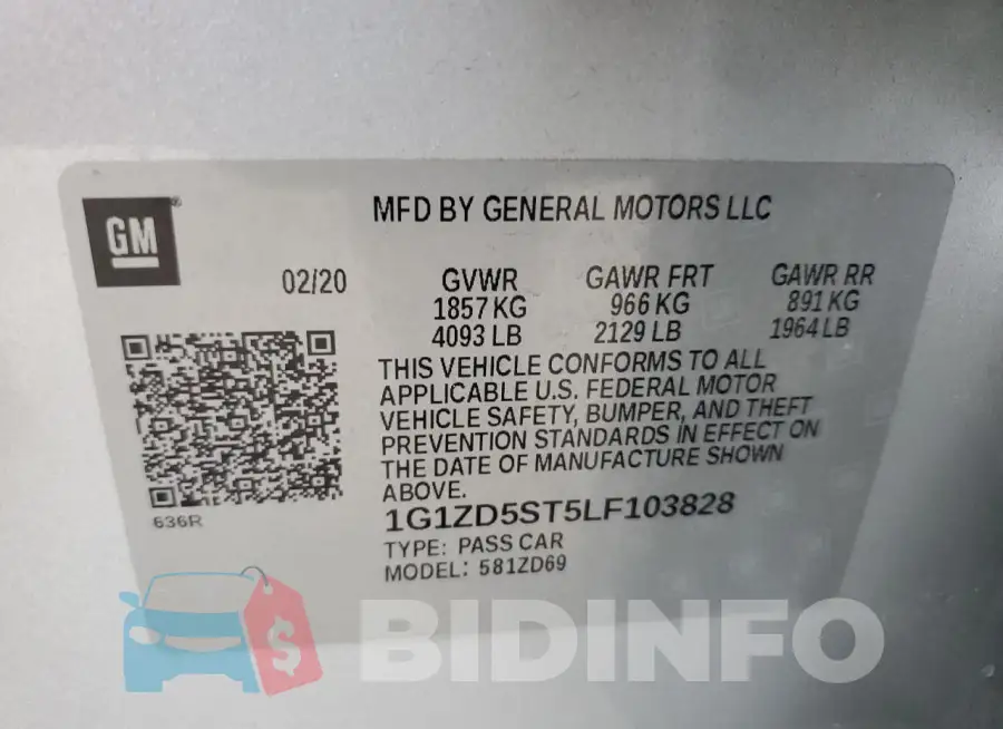 1G1ZD5ST5LF103828 Photo# 12