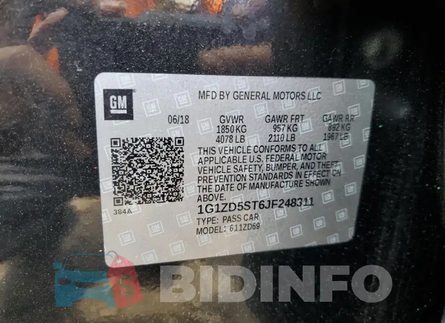 1G1ZD5ST6JF248311 Photo# 12