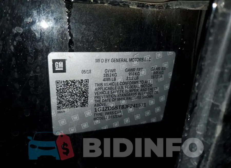 1G1ZD5ST8JF241571 Photo# 12