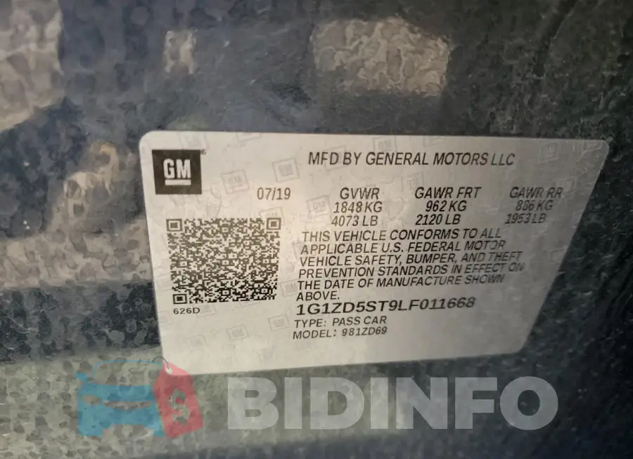 1G1ZD5ST9LF011668 Photo# 12