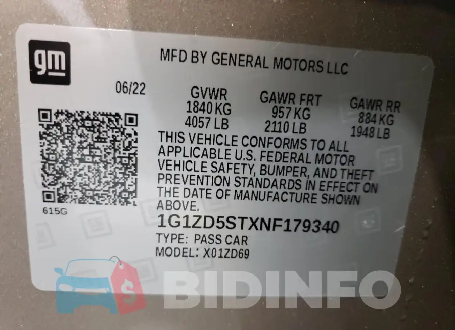 1G1ZD5STXNF179340 Photo# 12