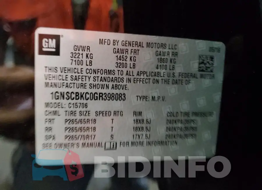 1GNSCBKC0GR398083 Photo# 13