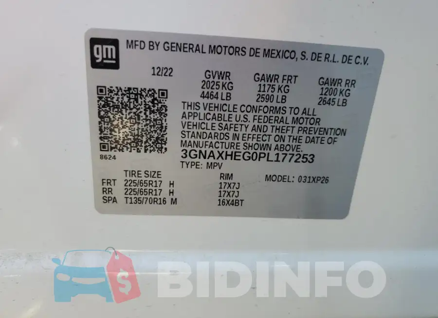 3GNAXHEG0PL177253 Photo# 13