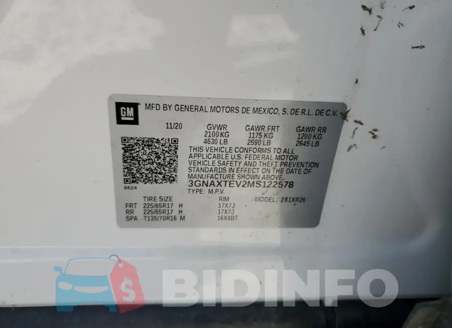 3GNAXTEV2MS122578 Photo# 13