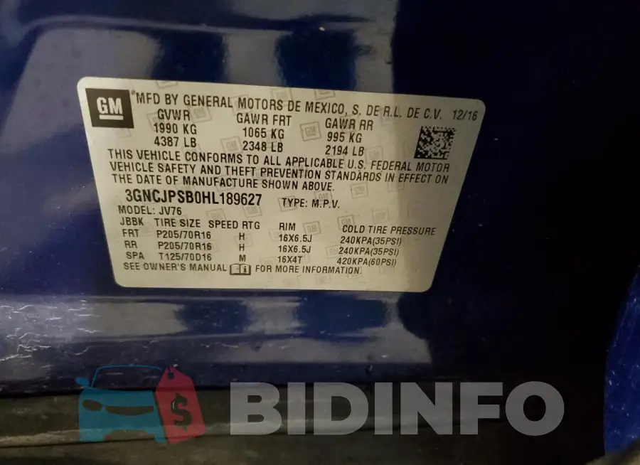 3GNCJPSB0HL189627 Photo# 12